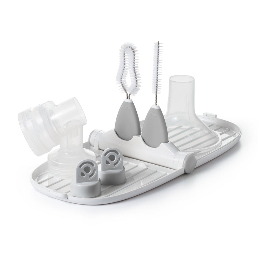 OXO - Breast Pump Parts Drying Rack With Detail Brushes