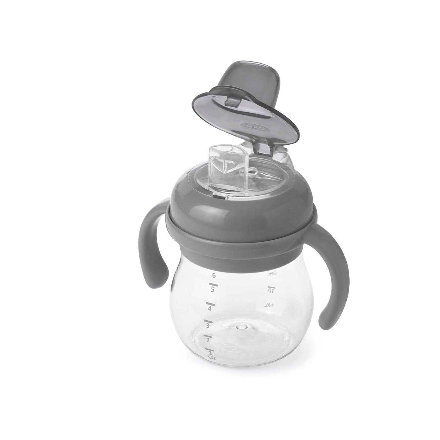 OXO - Transitions Soft Spout Sippy Cup With Removable Handles - Gray