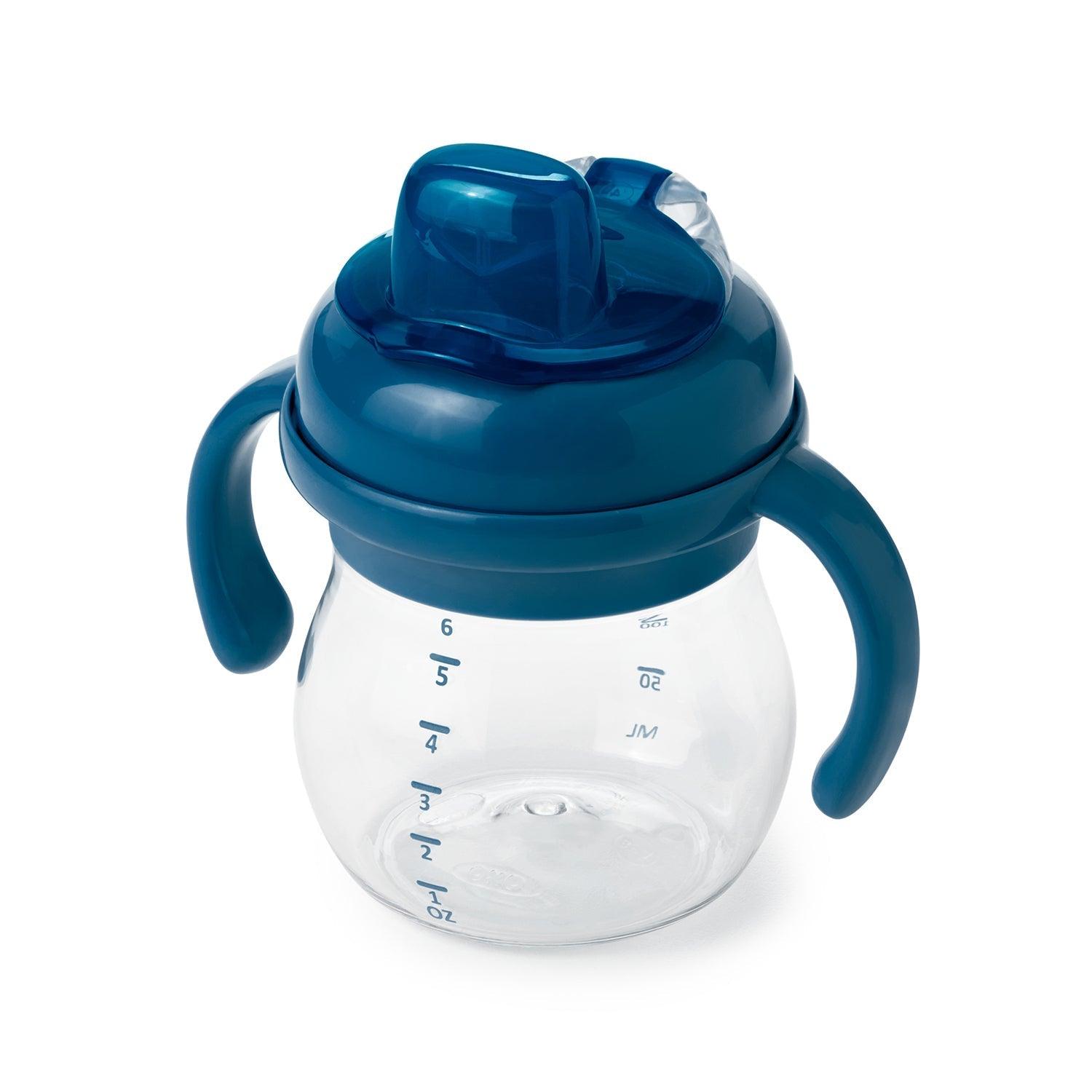 OXO - Transitions Soft Spout Sippy Cup With Removable Handles - Navy