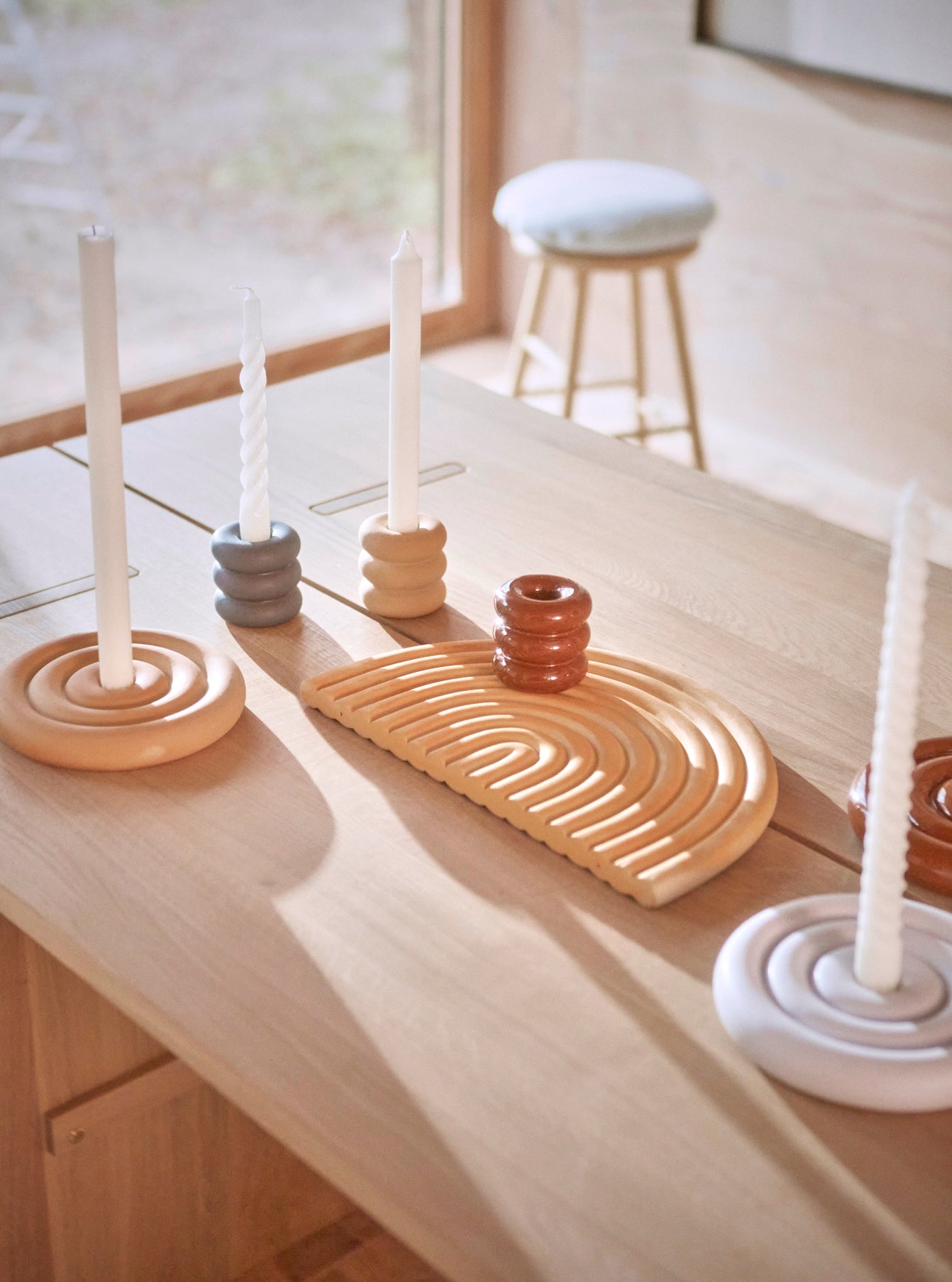 Savi Ceramic Candleholder - Low