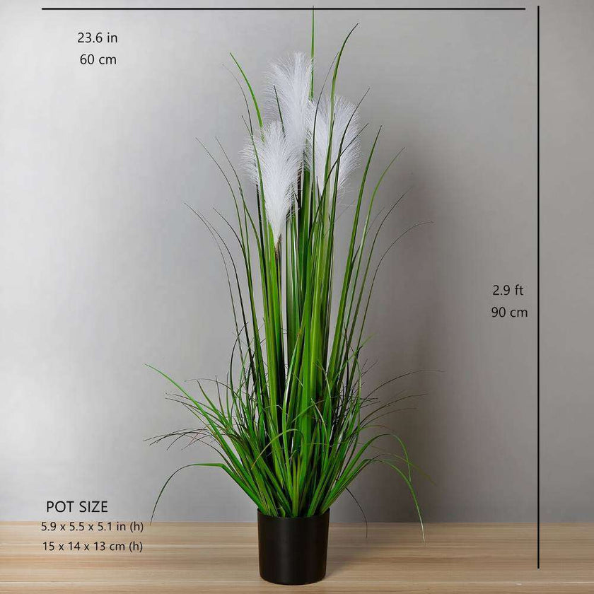 Ozie Artificial Reed Grass Potted Plant 35