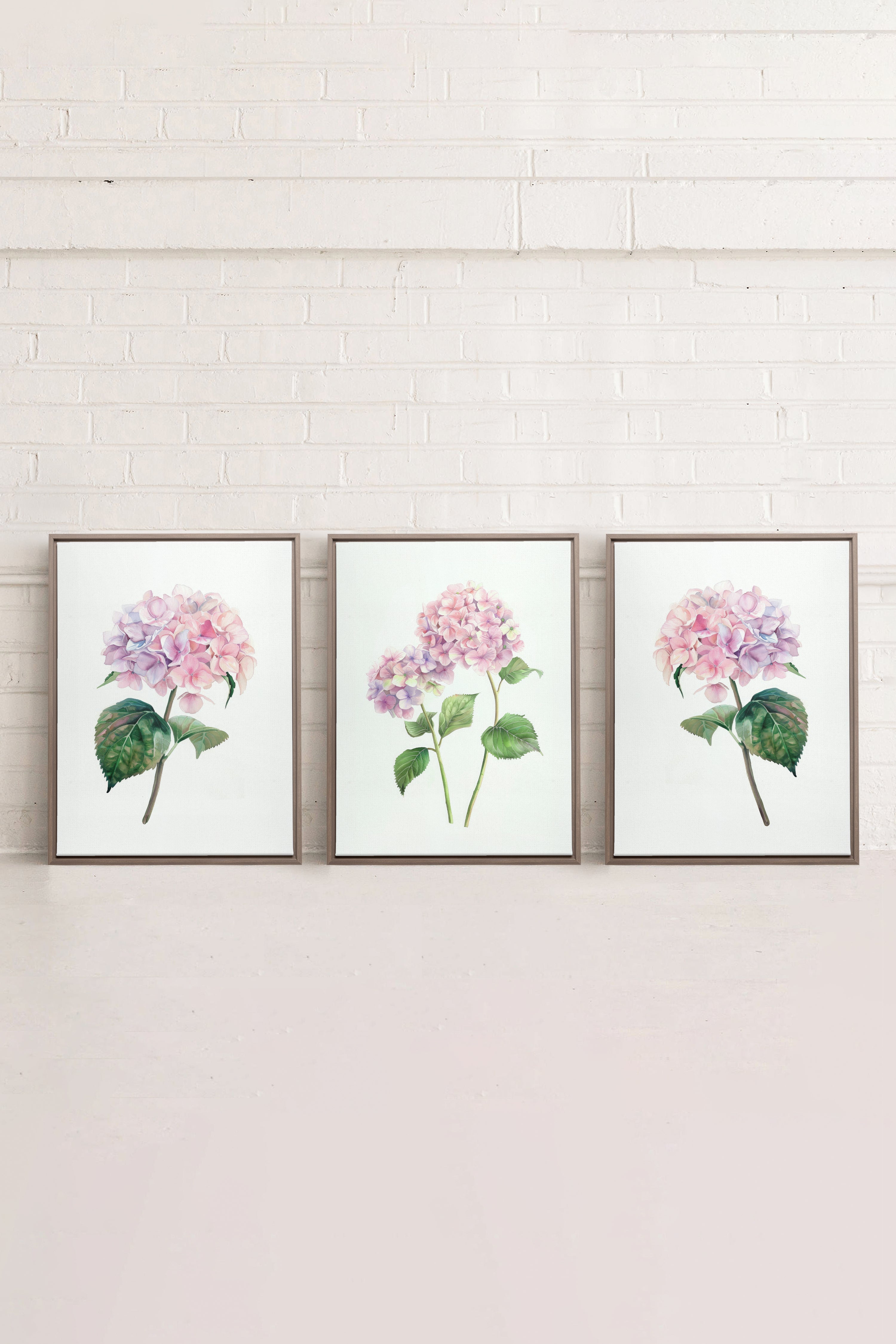 BLOSSOMING TRIO (3 Oeuvres sur toile étirée)