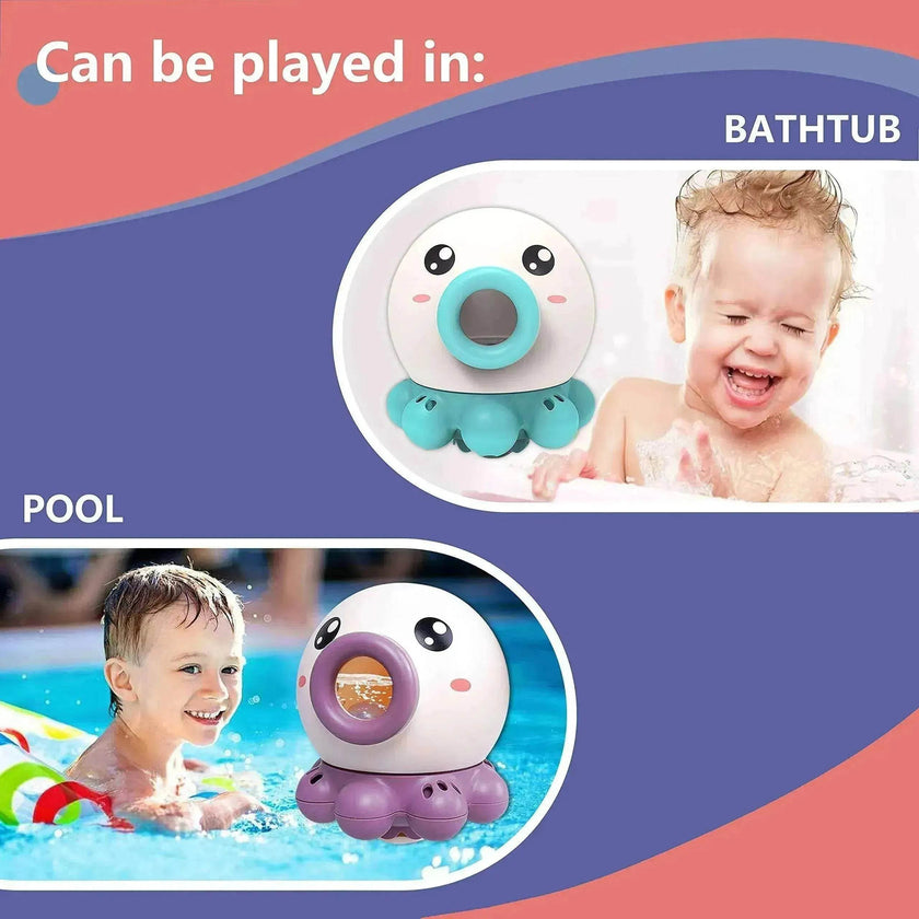 Octopus Fountain Bath Toy: Fun Water Sprinkler
