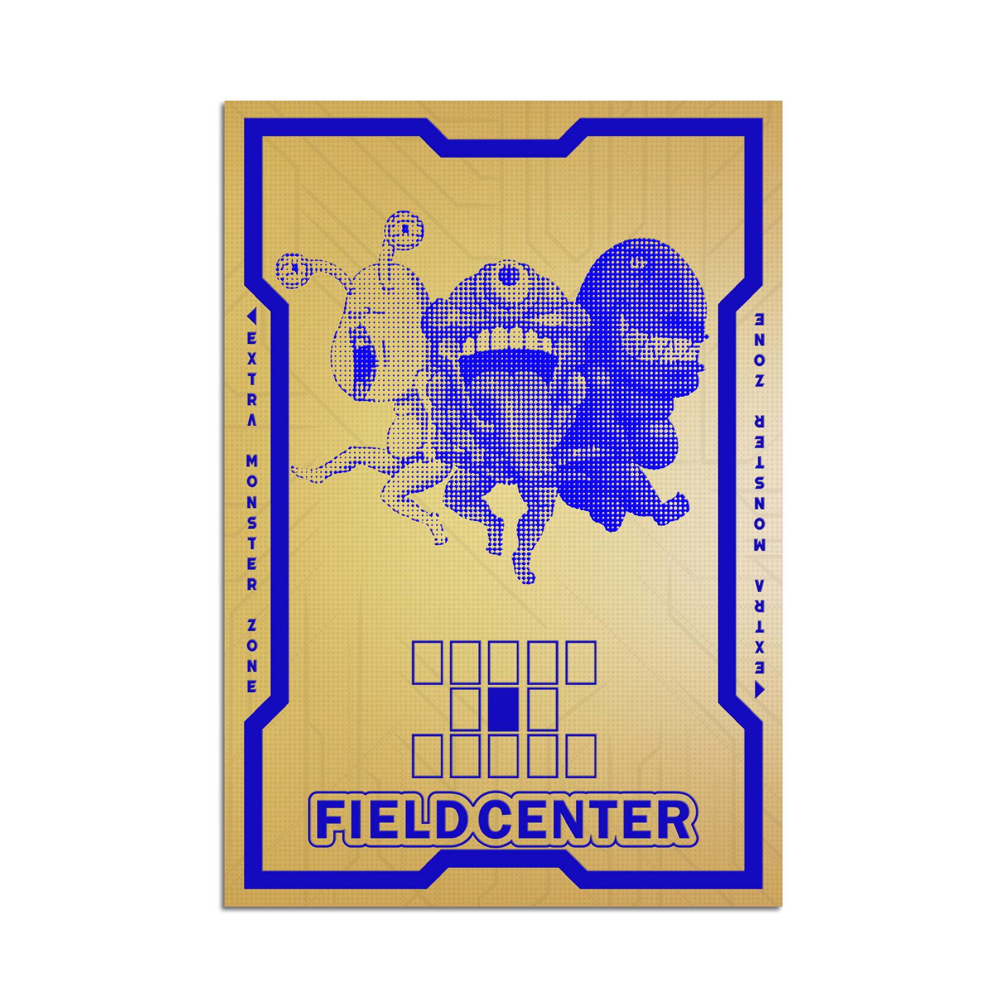 Centre de jeu de cartes Ojama Trio Metal Field