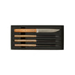 Hazaki Steak Knives 4 pc Kit - Olive Wood