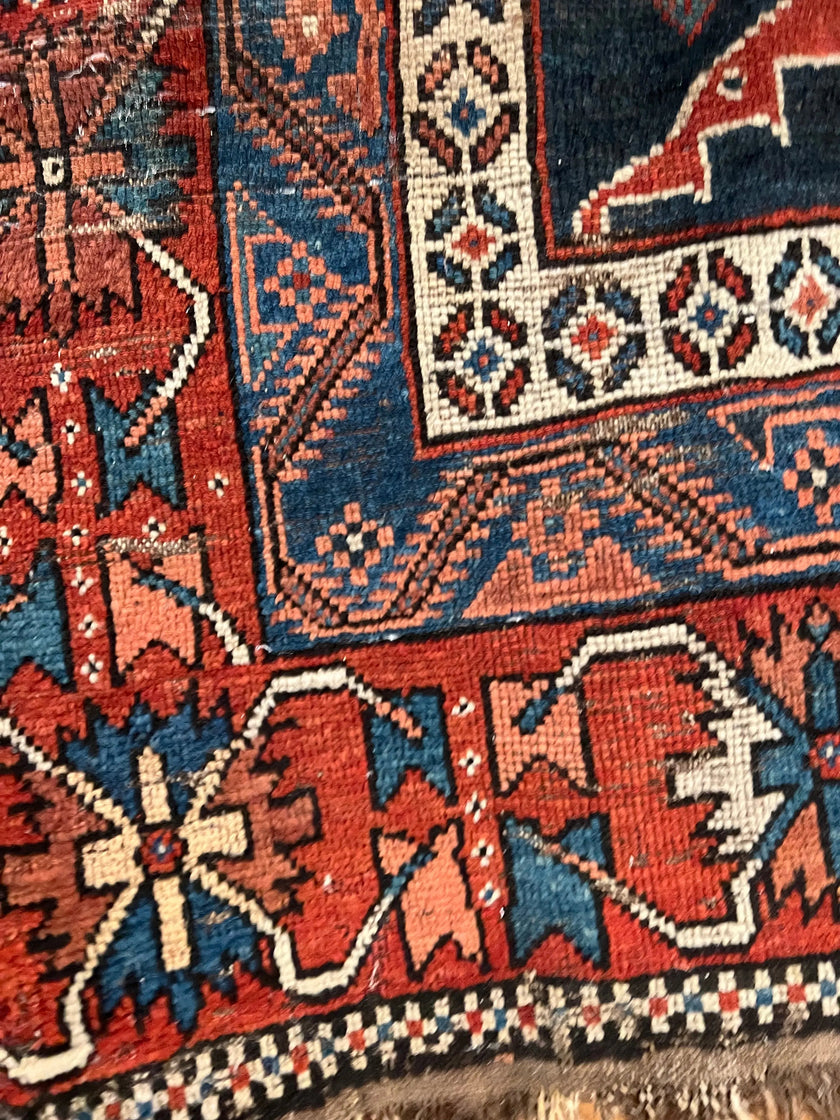Antique Persian Afshar Rug | 7’ 4