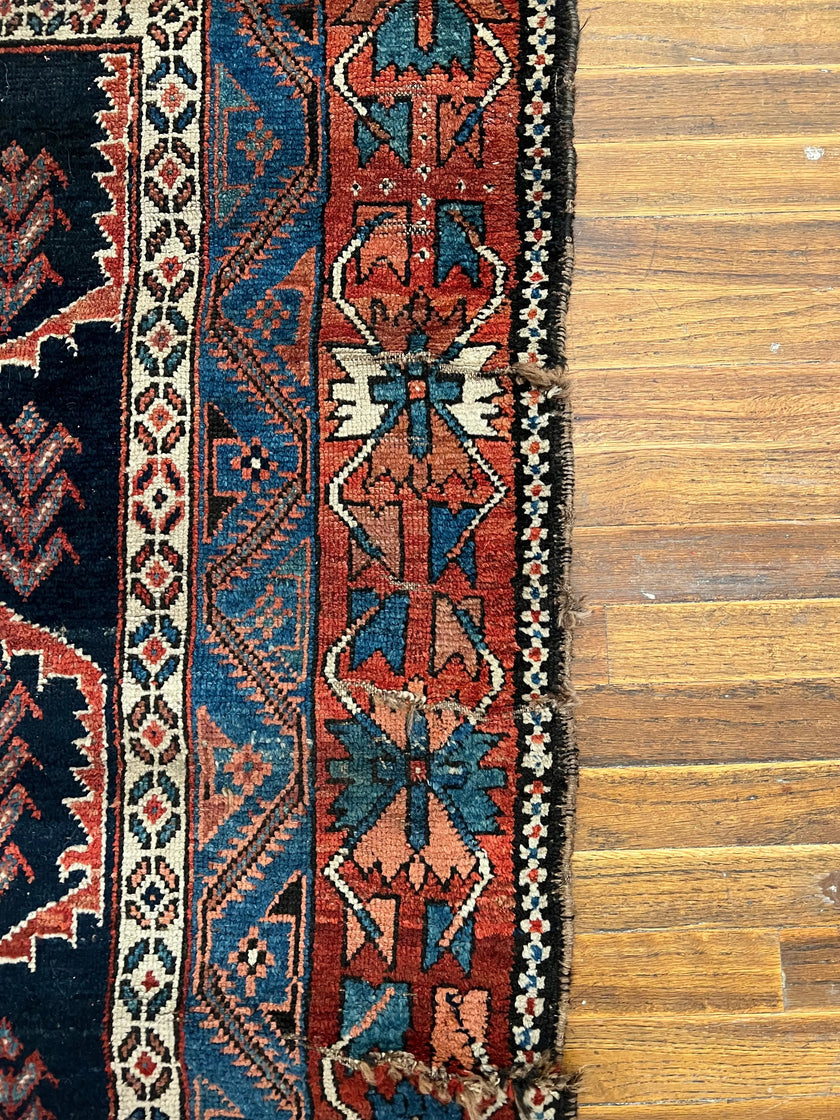 Antique Persian Afshar Rug | 7’ 4