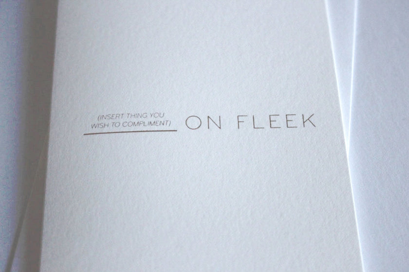 On Fleek Card