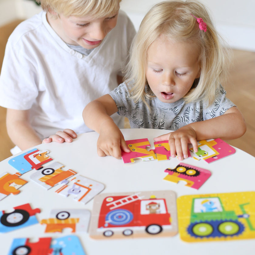 BANANA PANDA - ON-THE-GO - 20pc PUZZLE - VEHICLES (2+)