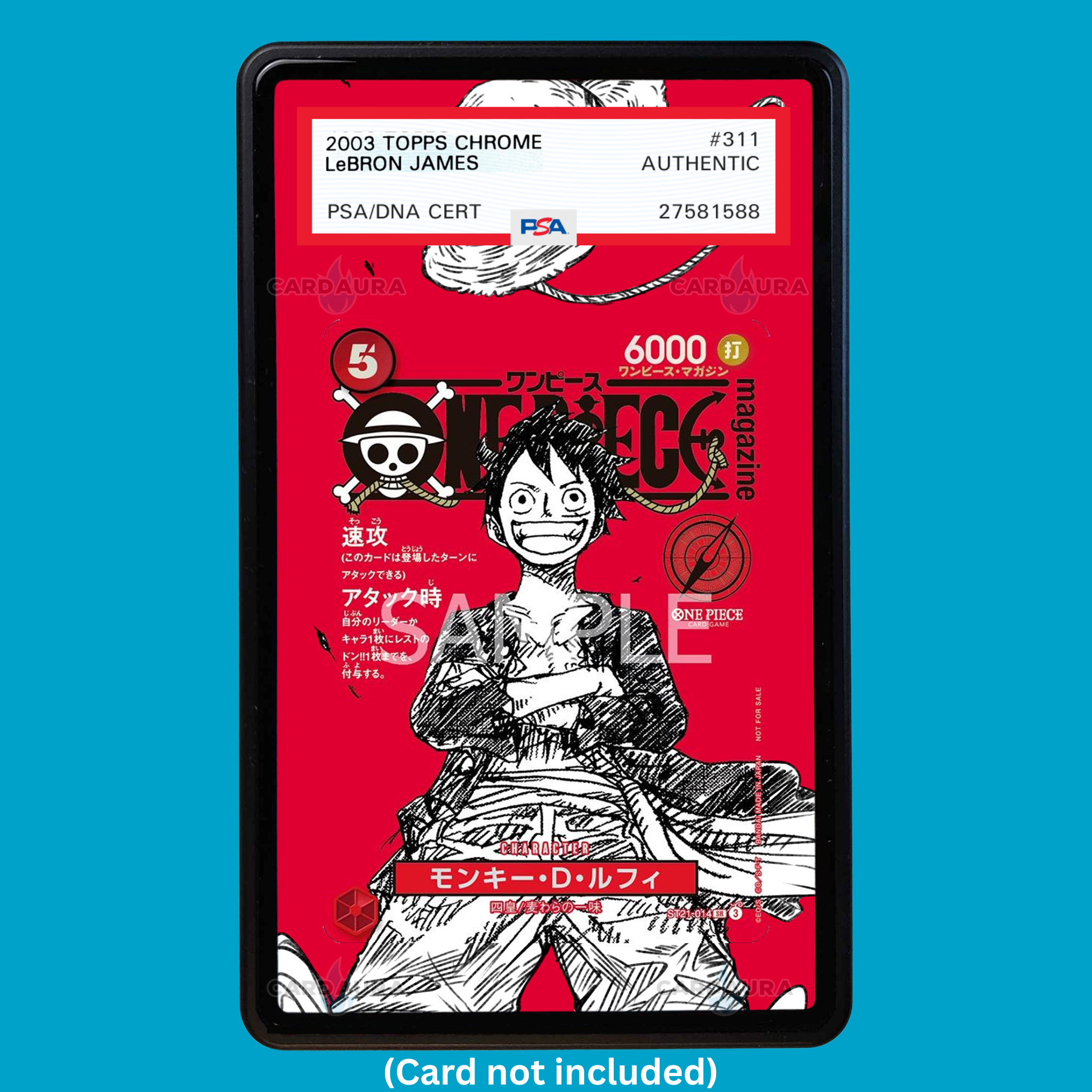 Monkey D. Luffy ST21-014 Magazine Promo (Graded) Display Case