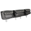 Open Road Chrome Studded Straight PVC Windshield Bag