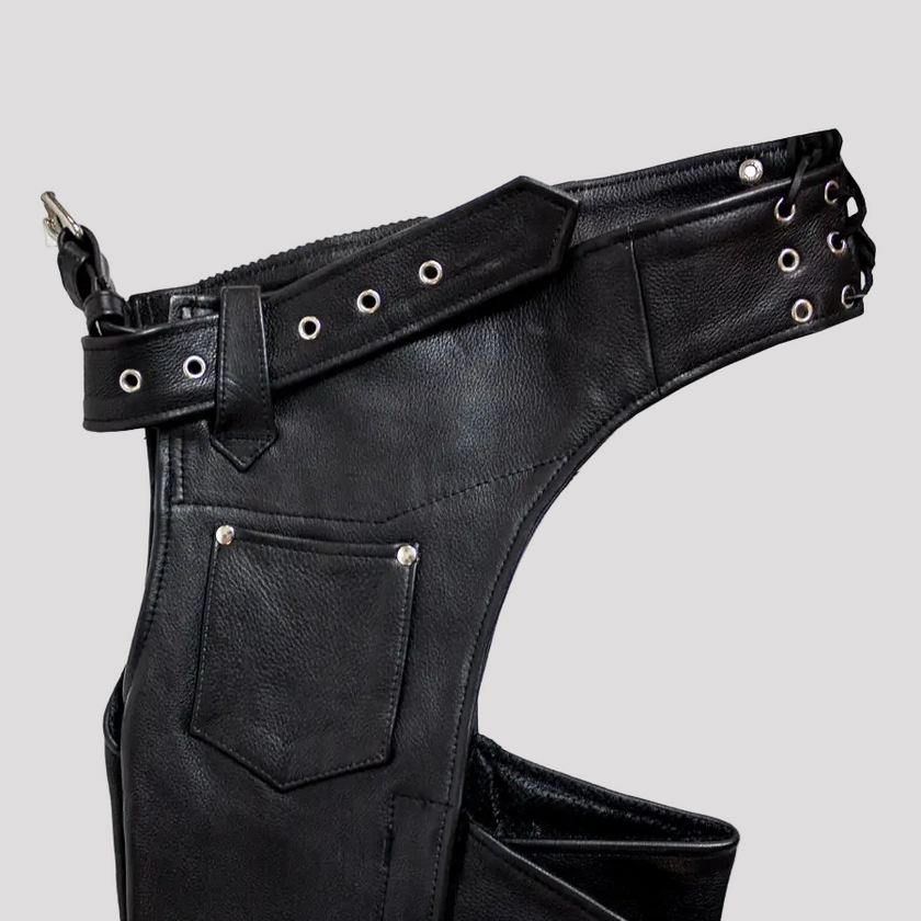 Open Road Heavy Duty Leather Chaps