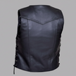 Open Road Men's 10 Pocket Leather Vest