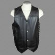 Open Road Men's 10 Pocket Leather Vest