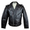 Open Road Men's Classic Leather Motorcycle Jacket