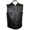 Open Road Men's Leather Club Vest