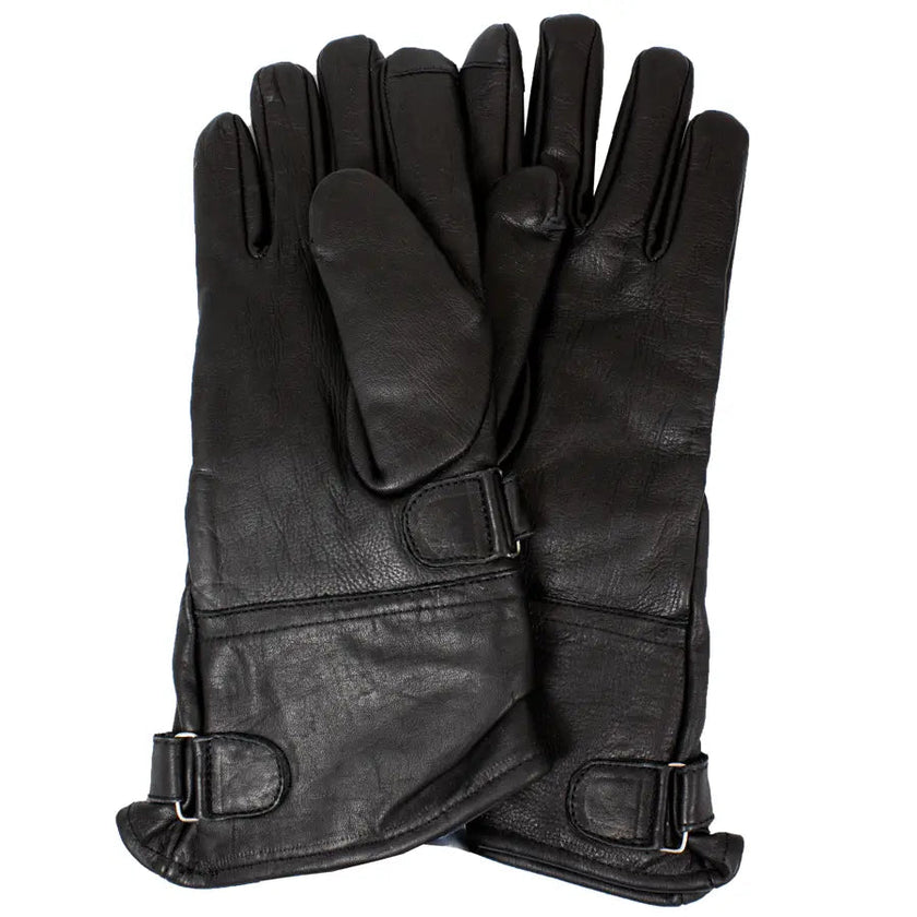 Open Road Men's Leather Gauntlet Riding Gloves
