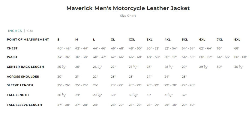 Open Road Men's Maverick Leather Motorcycle Jacket
