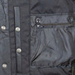 Open Road Men's Upside Leather with Black Stitched Diamonds Vest