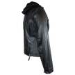Open Road Women's Hooded Classic Leather Motorcycle Jacket