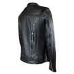 Open Road Women's Racer Leather Motorcycle Jacket
