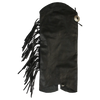 Open Road Women's Side Fringe Leather Half Chaps