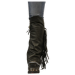 Open Road Women's Side Fringe Leather Half Chaps
