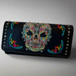 Open Road Women's Sugar Skull Faux Leather Trifold Wallet