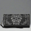 Open Road Women's Sugar Skull Faux Leather Trifold Wallet
