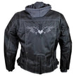 Open Road Women's Zip-Out Hoodie Reflective Textile Motorcycle Jacket