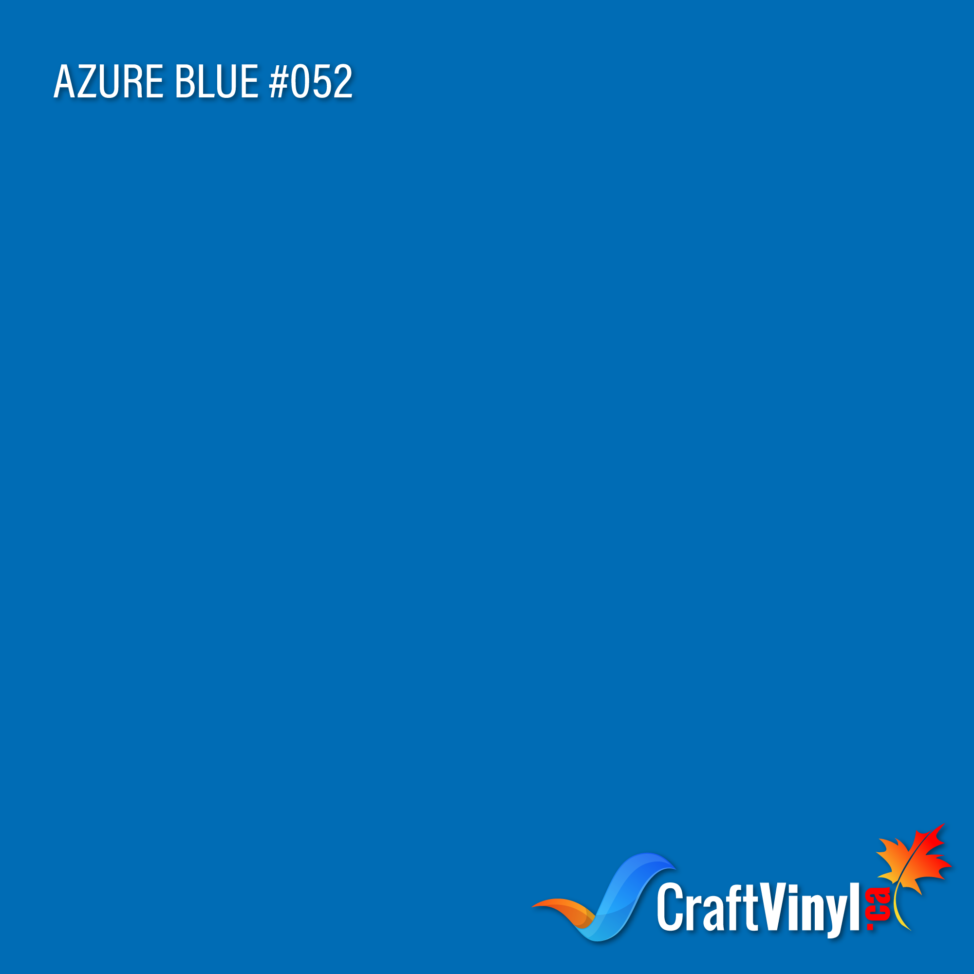 Oracal 651 Gloss Azure Blue Vinyl #052