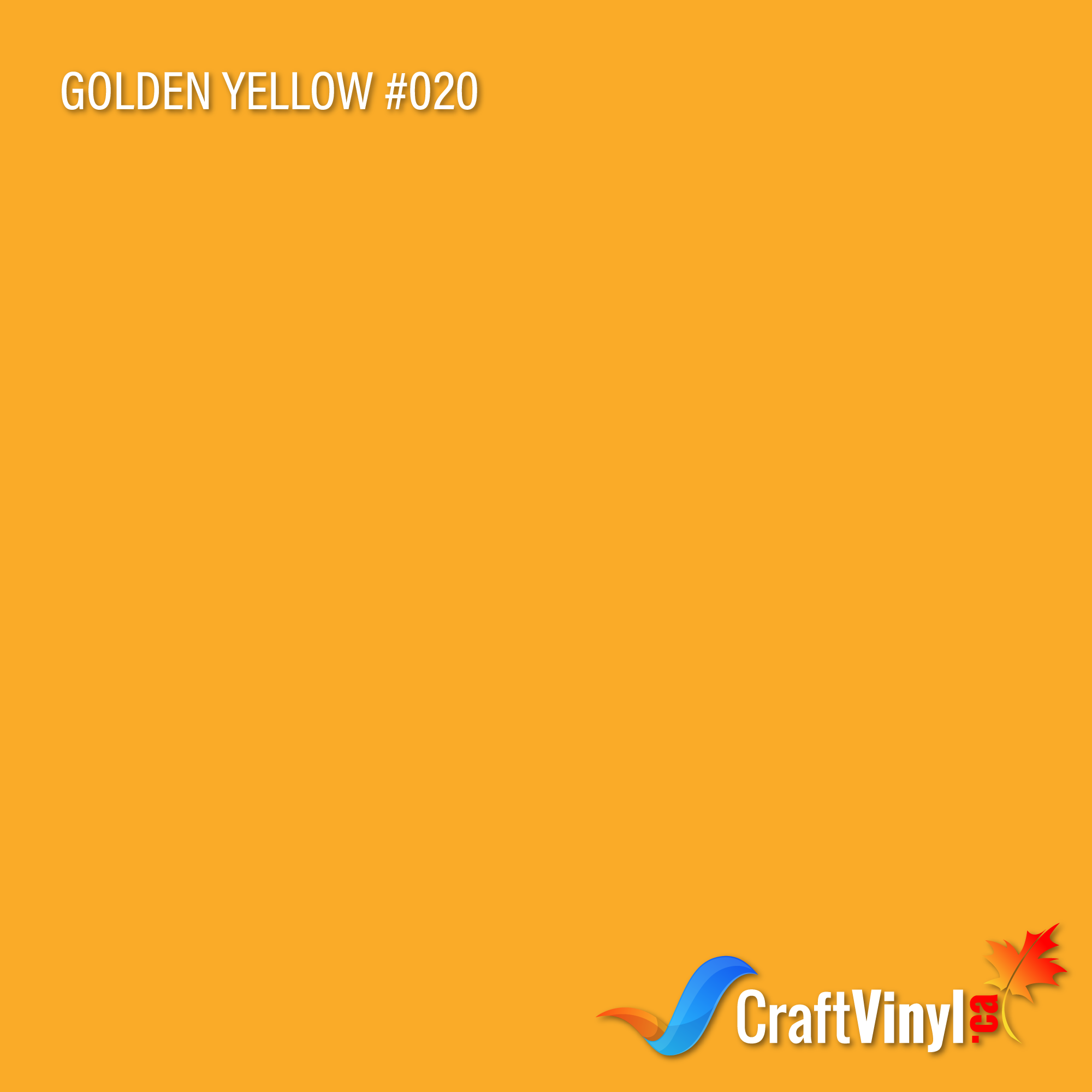 Oracal 651 Glossy Golden Yellow #020