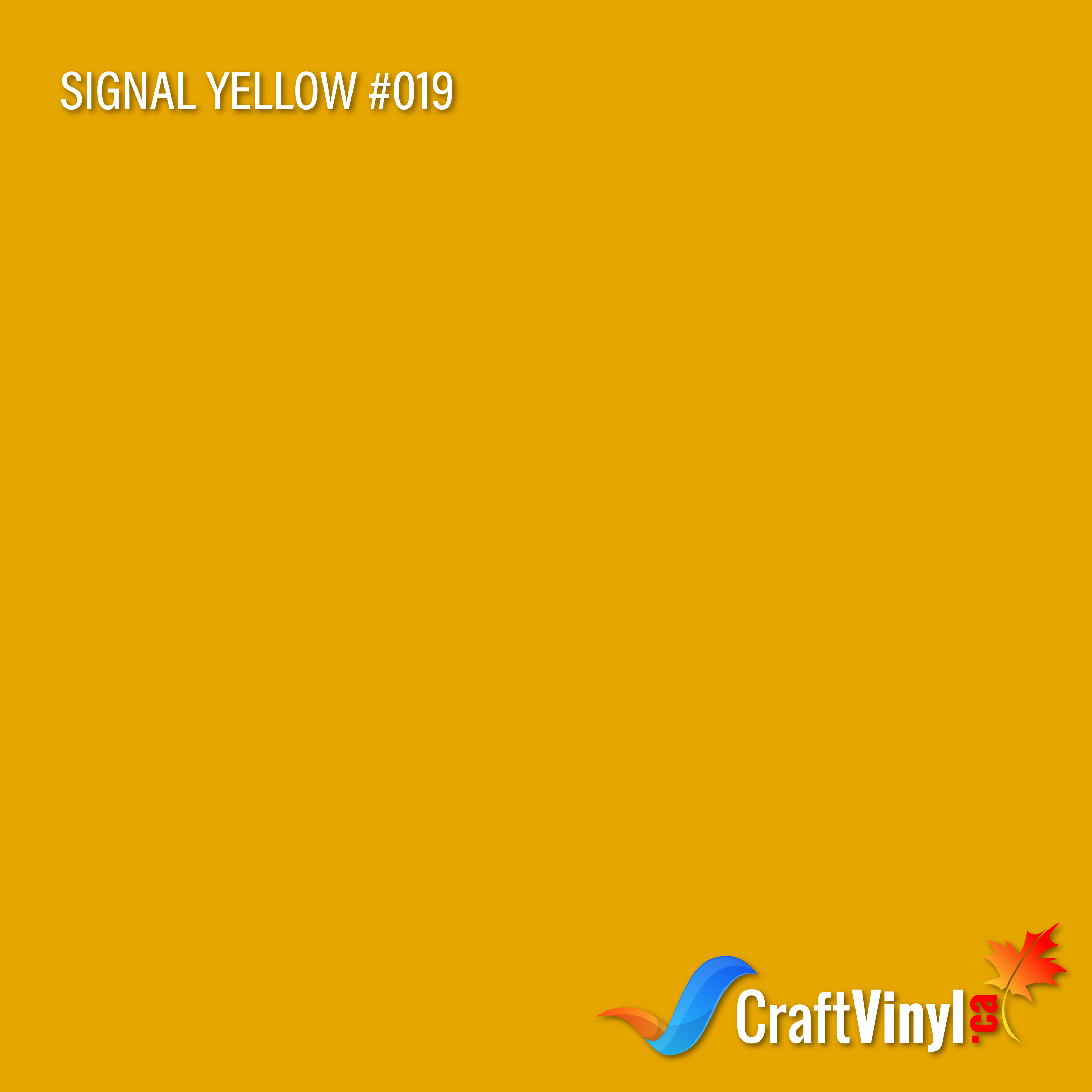 Oracal 651 Gloss Signal Yellow Vinyl #019