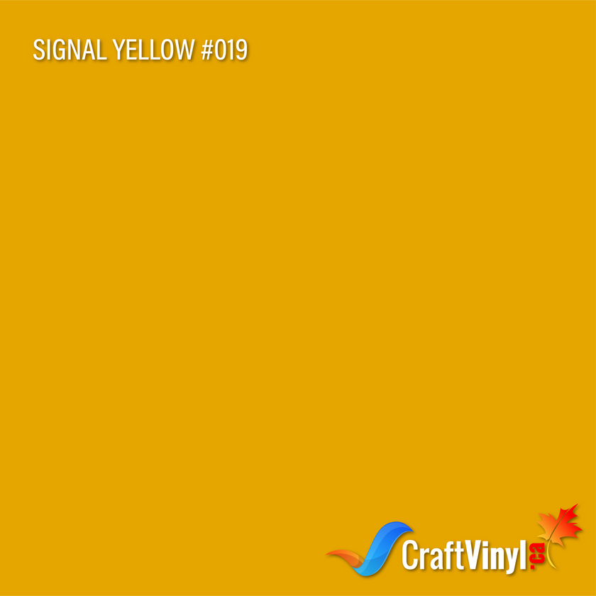 Oracal 651 Gloss Signal Yellow Vinyl #019