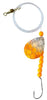 Single Hook Colorado Spinner – Orange Scale Blade Lure