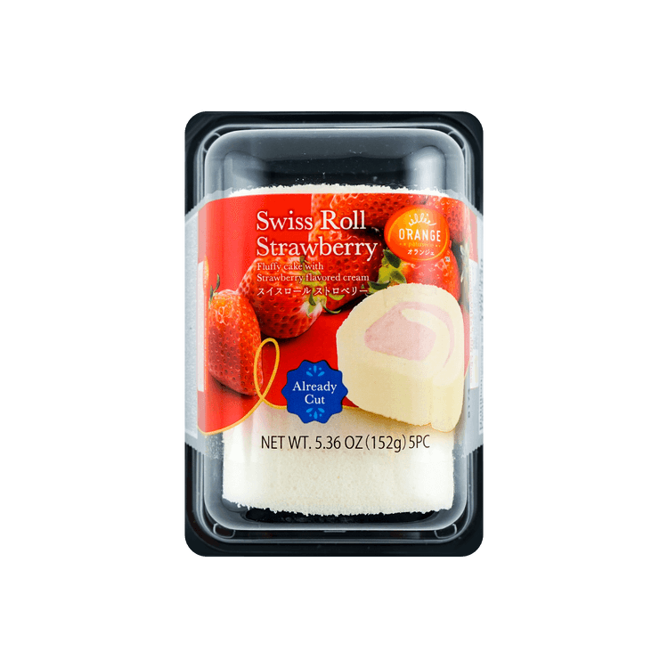 FZN: Orange Strawberry Swiss Roll (152G)