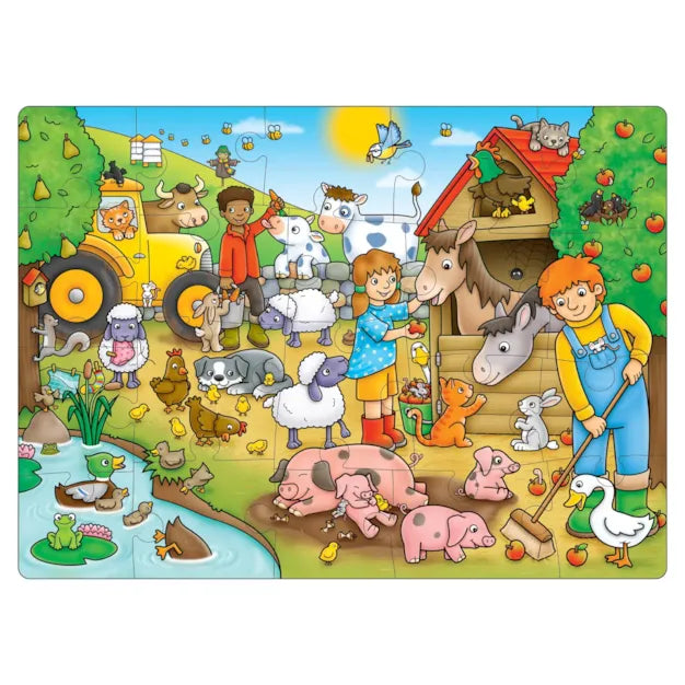 Orchard Toys - Who's On The Farm (Poster) (20-Piece Puzzle)