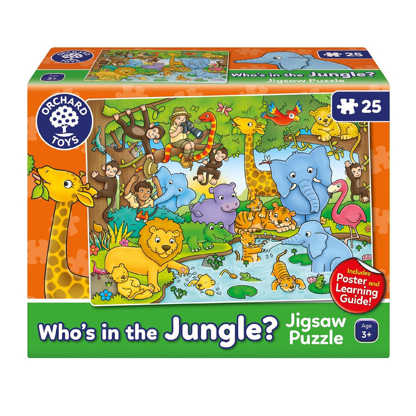 Orchard Toys - Who'sin The Jungle (Poster) (25-Piece Puzzle)