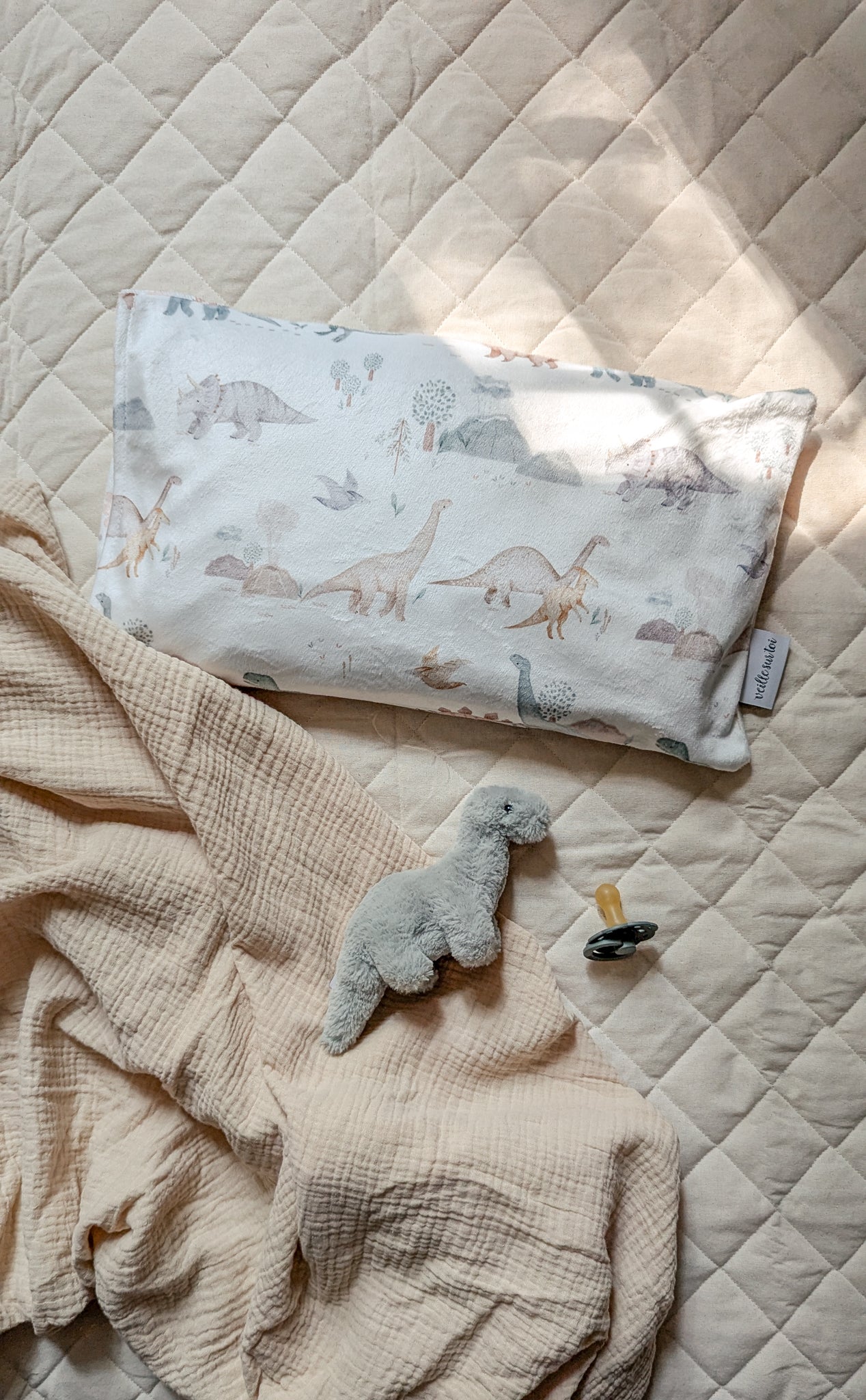 Children's pillowcase - Jurassic - Veille sur toi