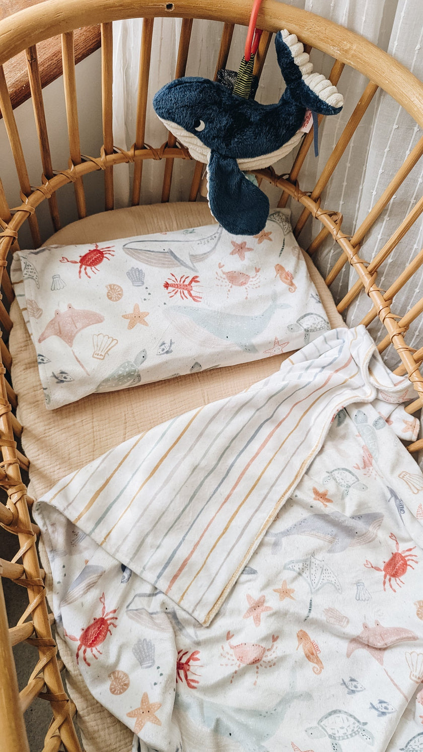 Children's pillowcase - The underwater world - Veille sur toi