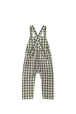 Organic Cotton Kingston Overall - Gingham Grape Leaf | Jamie Kay