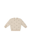 Organic Cotton Knit Sweatshirt | Henry Hedgehog Birch | Jamie Kay