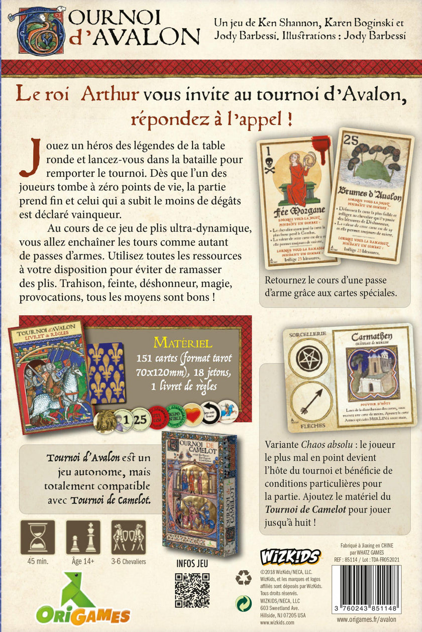 Origames - Tournoi D'Avalon (FR)