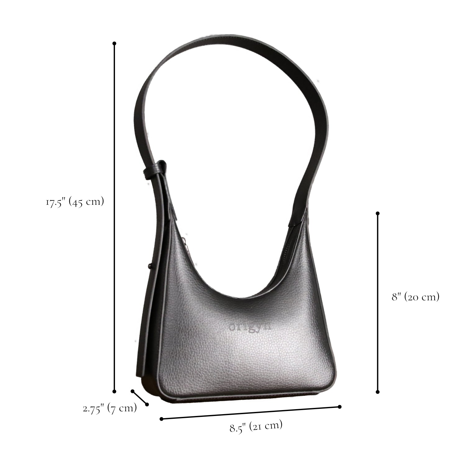 Origyn 01 - Plant-Based Vegan Leather Shoulder Handbag - Made with MIRUM®