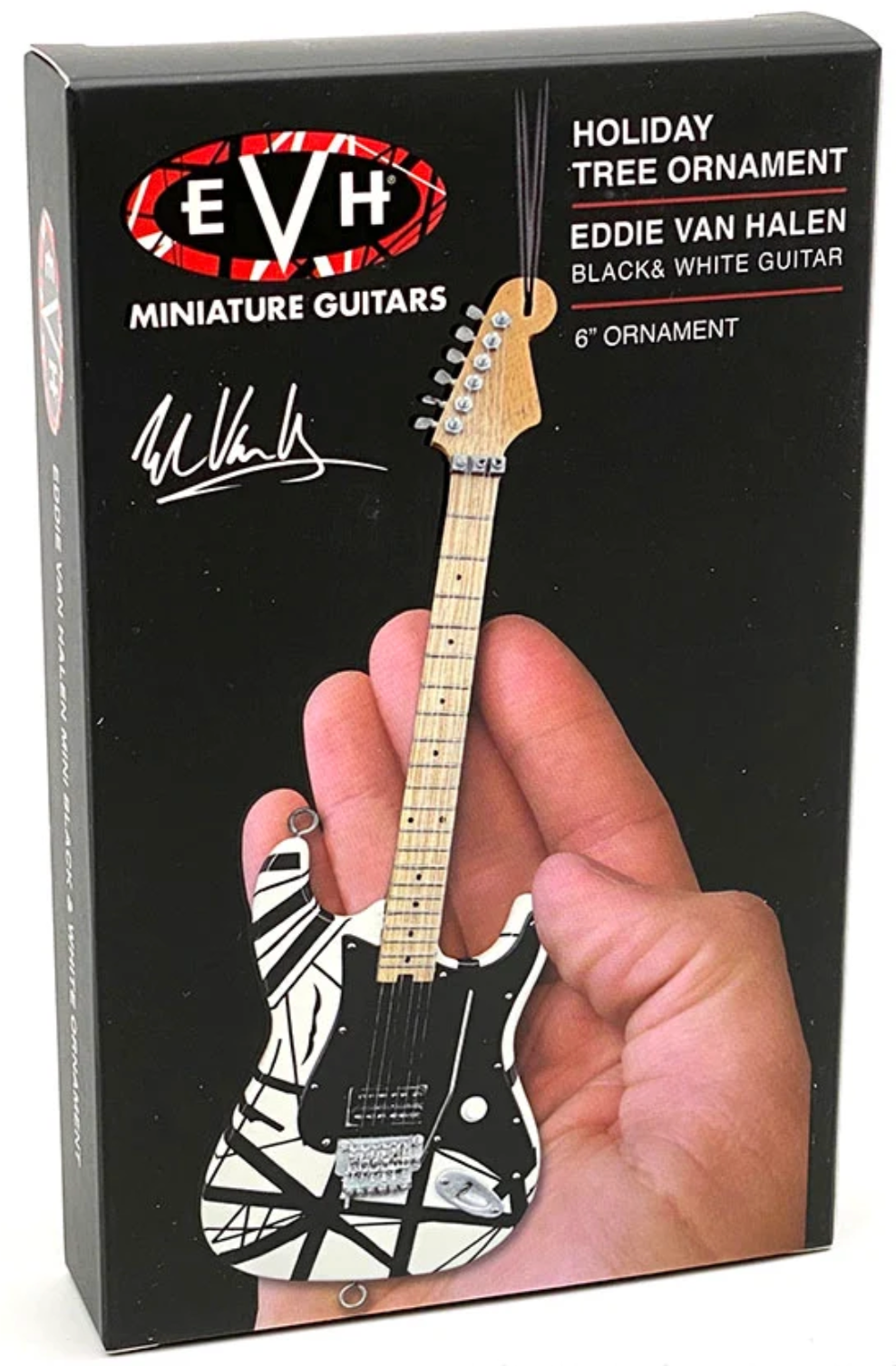 EVH – “Franky” (White/Black) 6″ Holiday Ornament