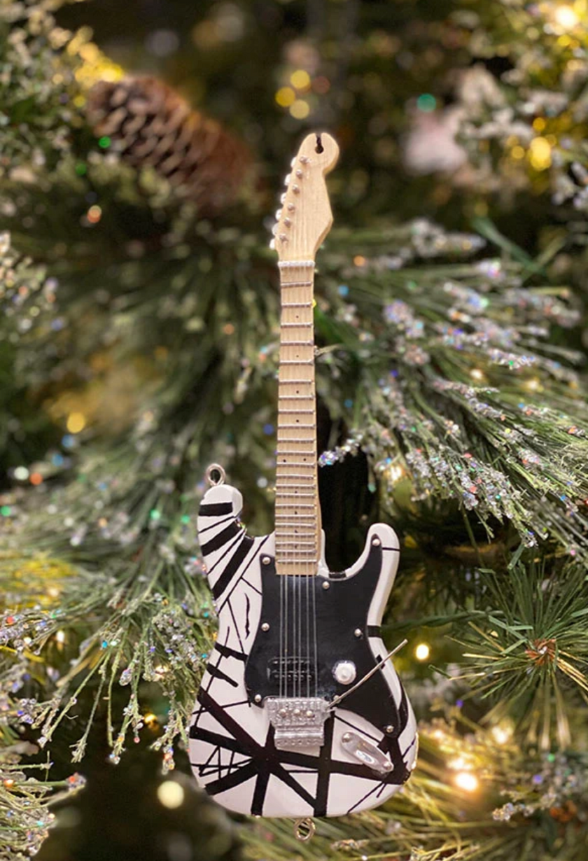 EVH – “Franky” (White/Black) 6″ Holiday Ornament