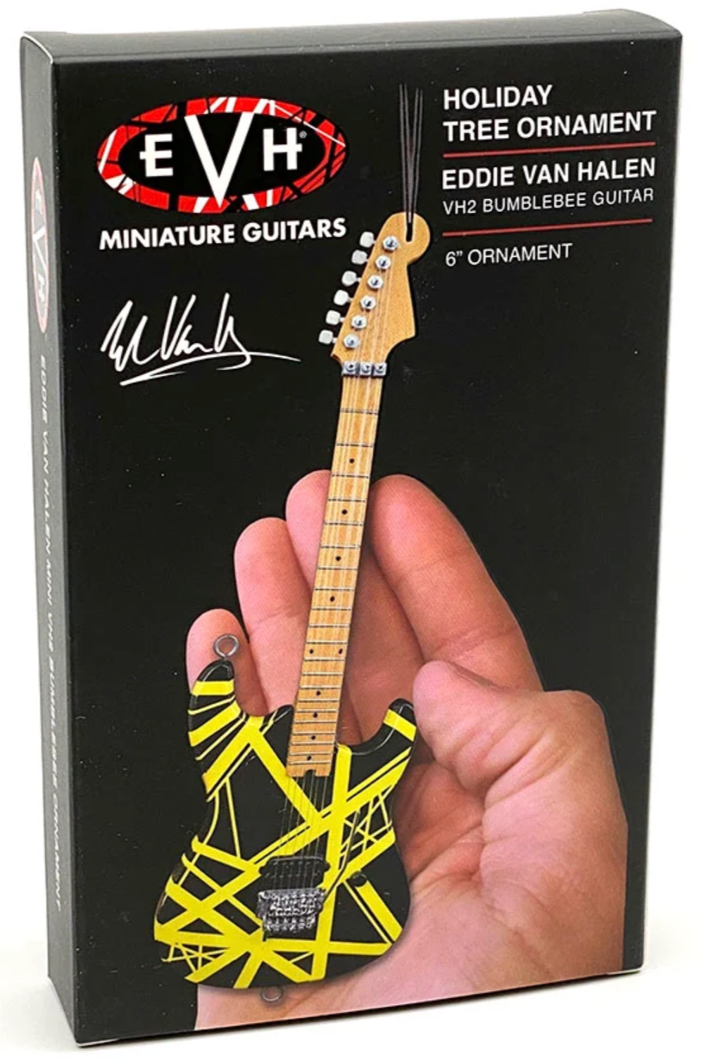 EVH Bumblebee Guitar Holiday Ornament - 6