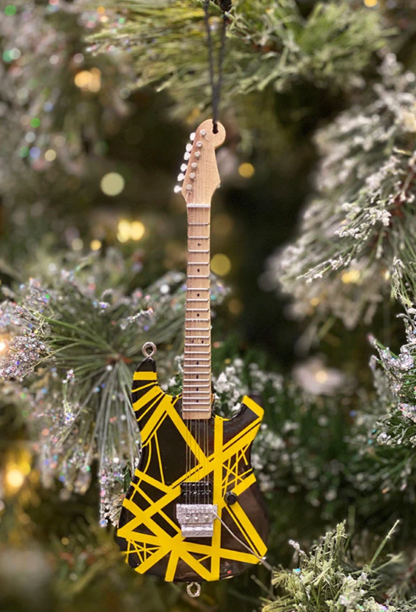 EVH Bumblebee Guitar Holiday Ornament - 6