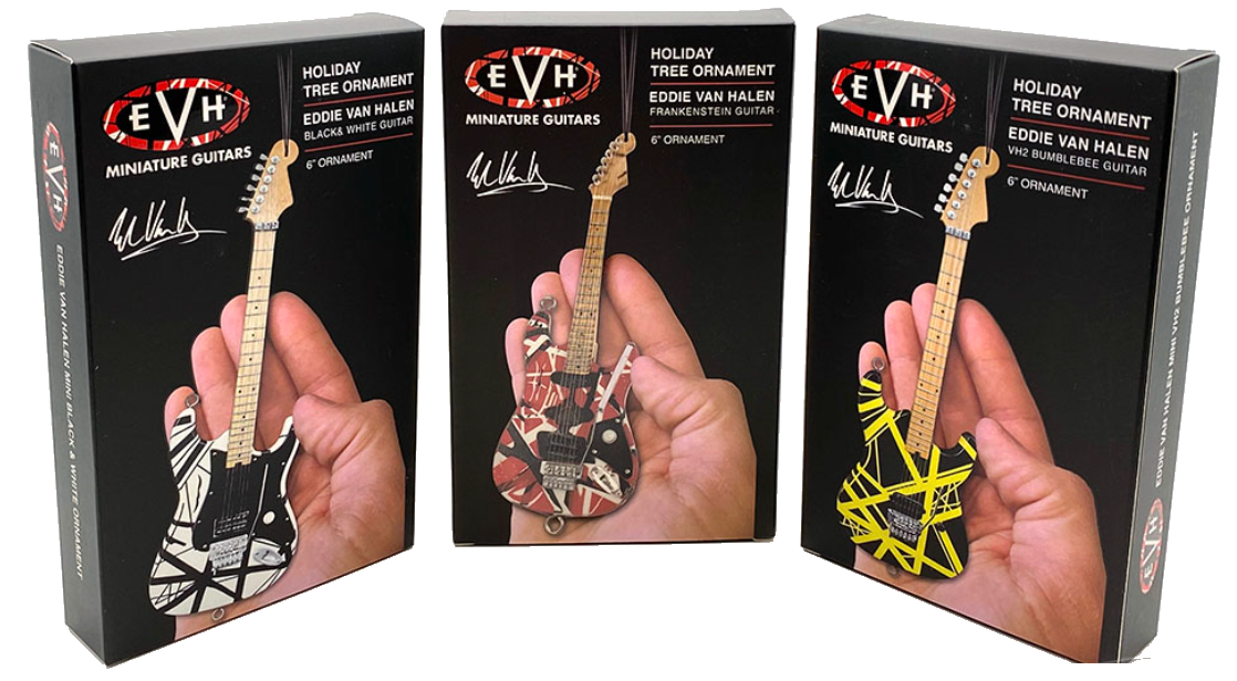 EVH – “Franky” (White/Black) 6″ Holiday Ornament