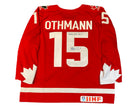 Brennan Othmann Autographed Team Canada Heritage Red Nike Jersey Inscribed 